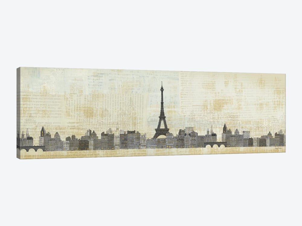 Eiffel Skyline  by Avery Tillmon 1-piece Canvas Art Print