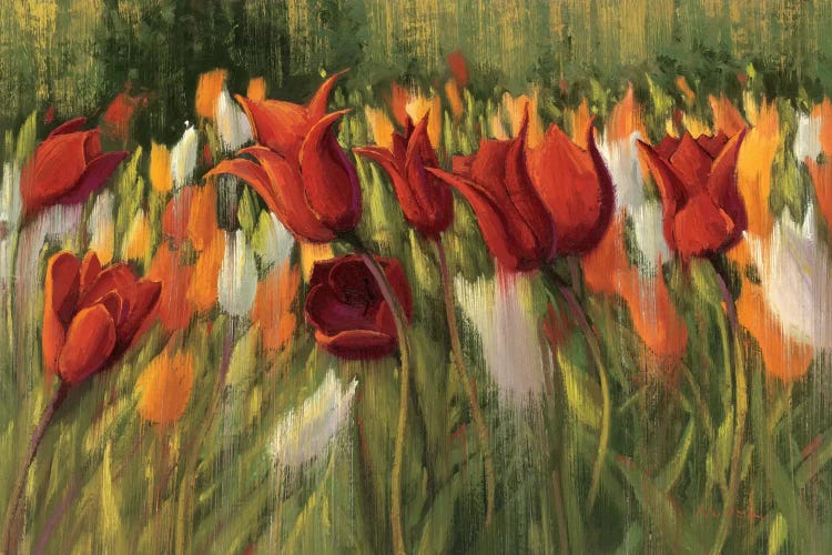 Tipsy Tulips by Shirley Novak wall art