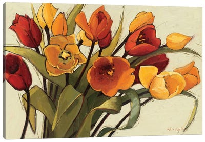 Tulip Time Canvas Art Print - Tulip Art