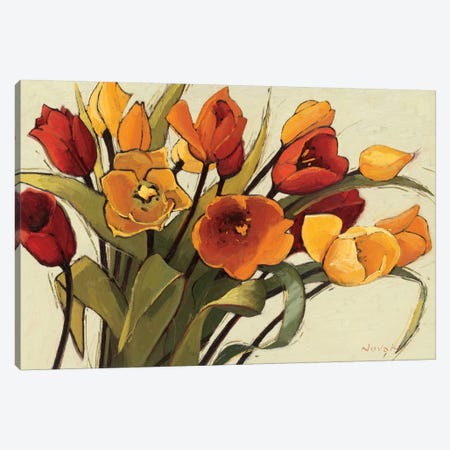 Tulip Time Canvas Print #WAC1204} by Shirley Novak Canvas Wall Art