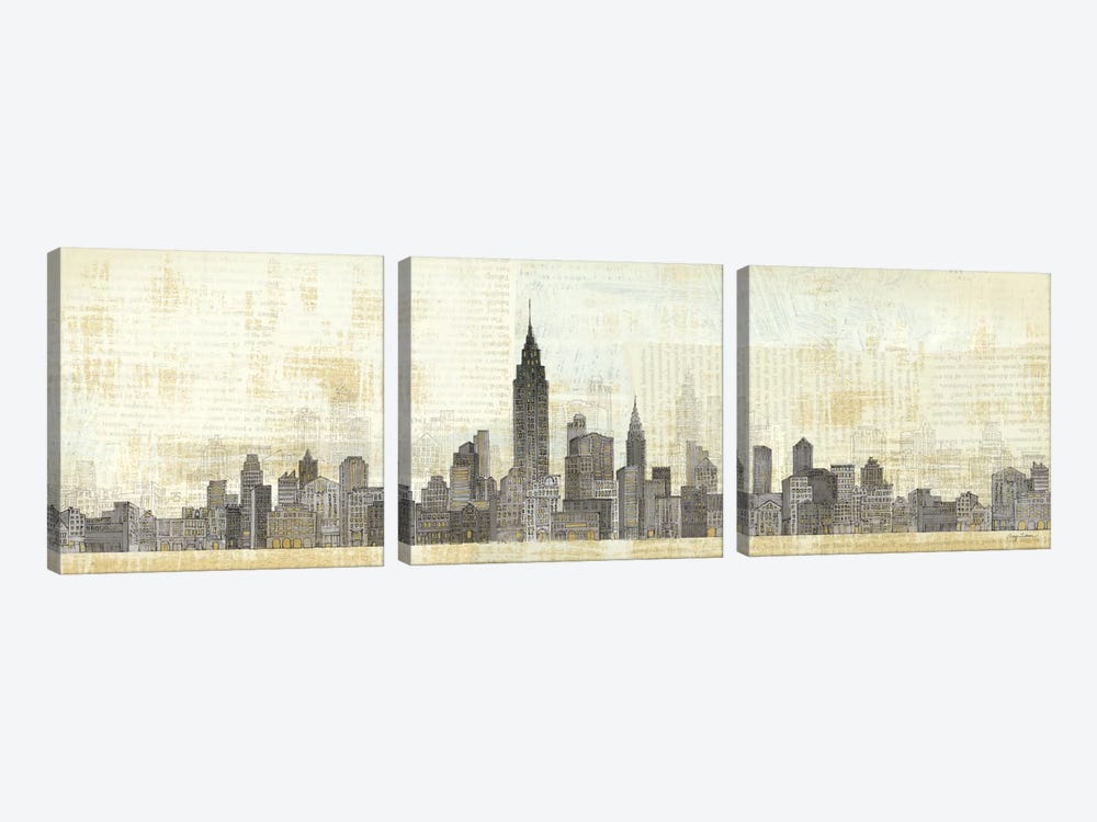 Empire Skyline  by Avery Tillmon 3-piece Canvas Print