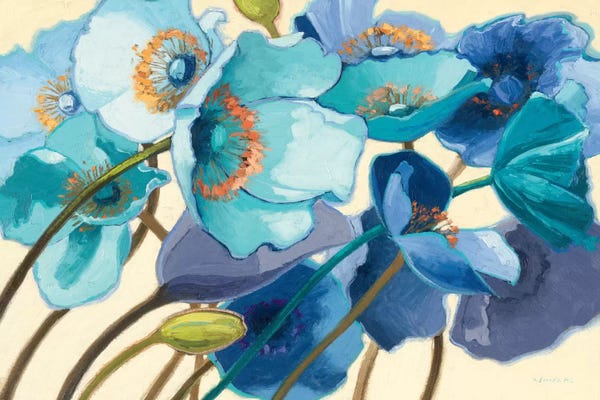 Poppies: Le Pavots Bleu  by Shirley Novak