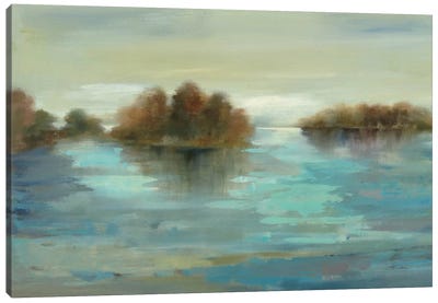 Serenity on the River Canvas Art Print - Marsh & Swamp Art