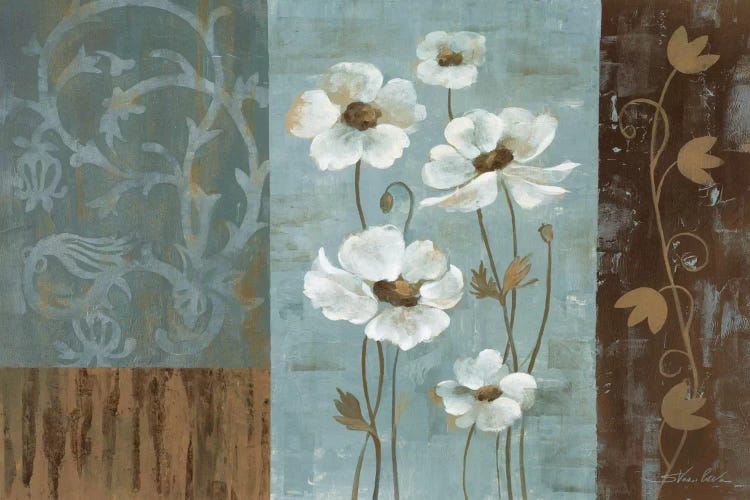 Blue Iridescent Anemones by Silvia Vassileva wall art