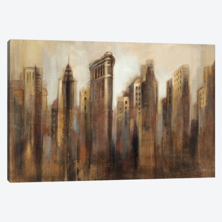 Flatiron Skyline Canvas Print #WAC1275} by Silvia Vassileva Canvas Art Print