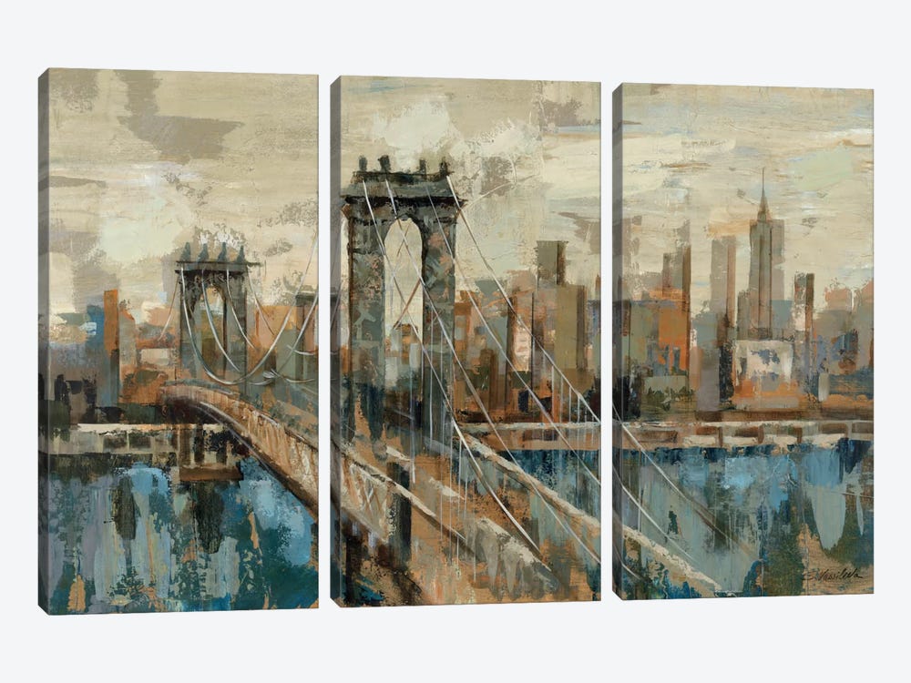 New York View 3-piece Canvas Art