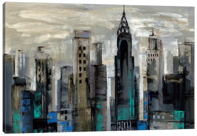 New York Moment  Canvas Art Print - Building & Skyscraper Art