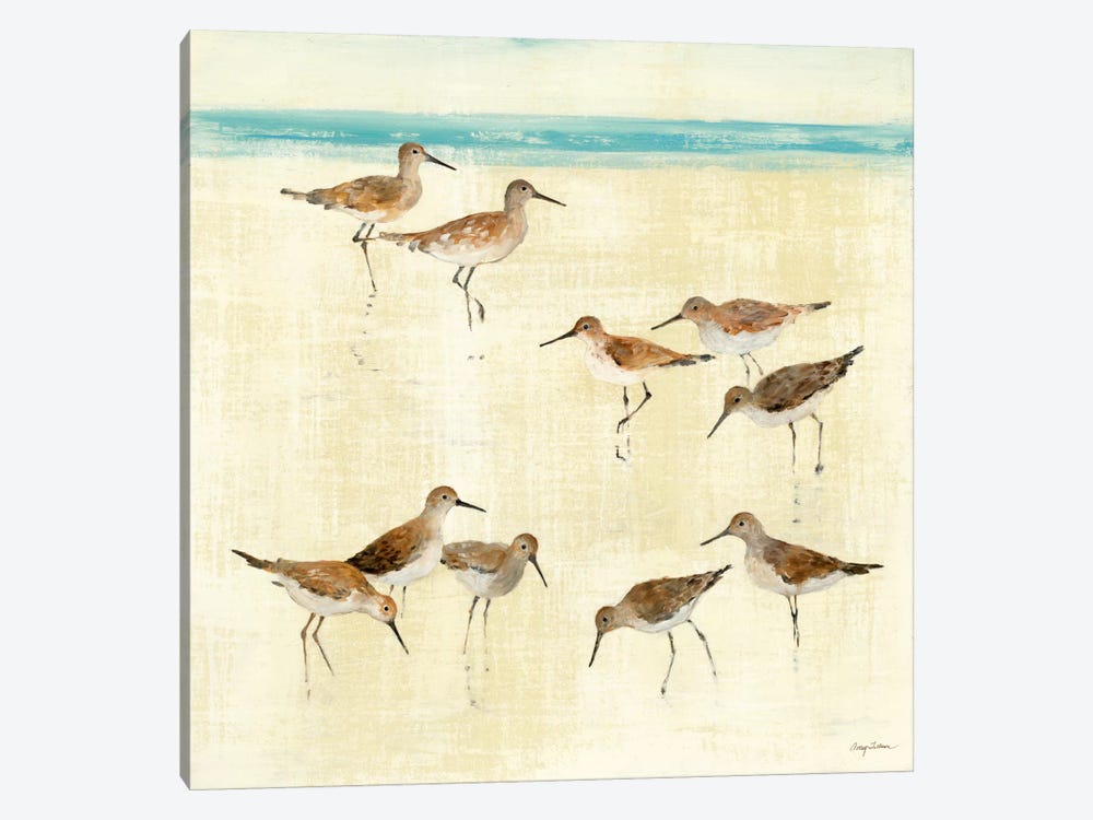 Sandpipers  by Avery Tillmon 1-piece Canvas Art Print