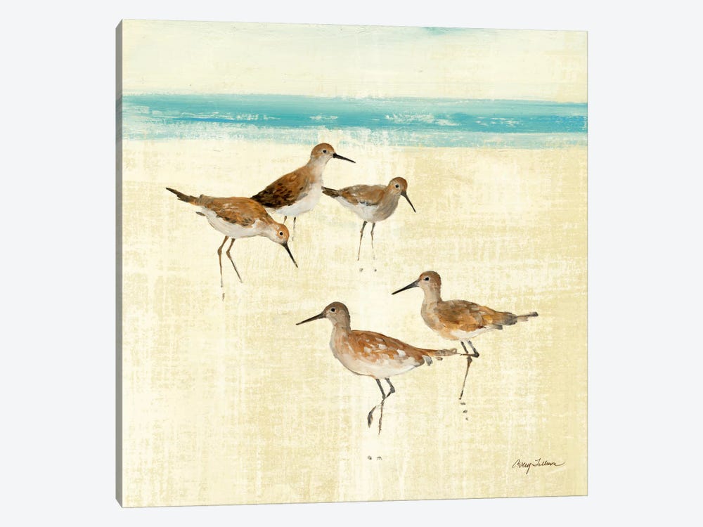 Sand Pipers Square I  by Avery Tillmon 1-piece Canvas Wall Art