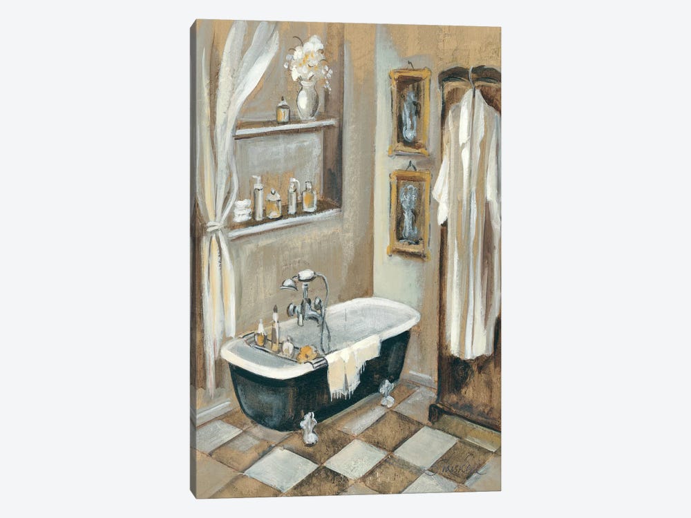 French Bath III by Silvia Vassileva 1-piece Canvas Art Print
