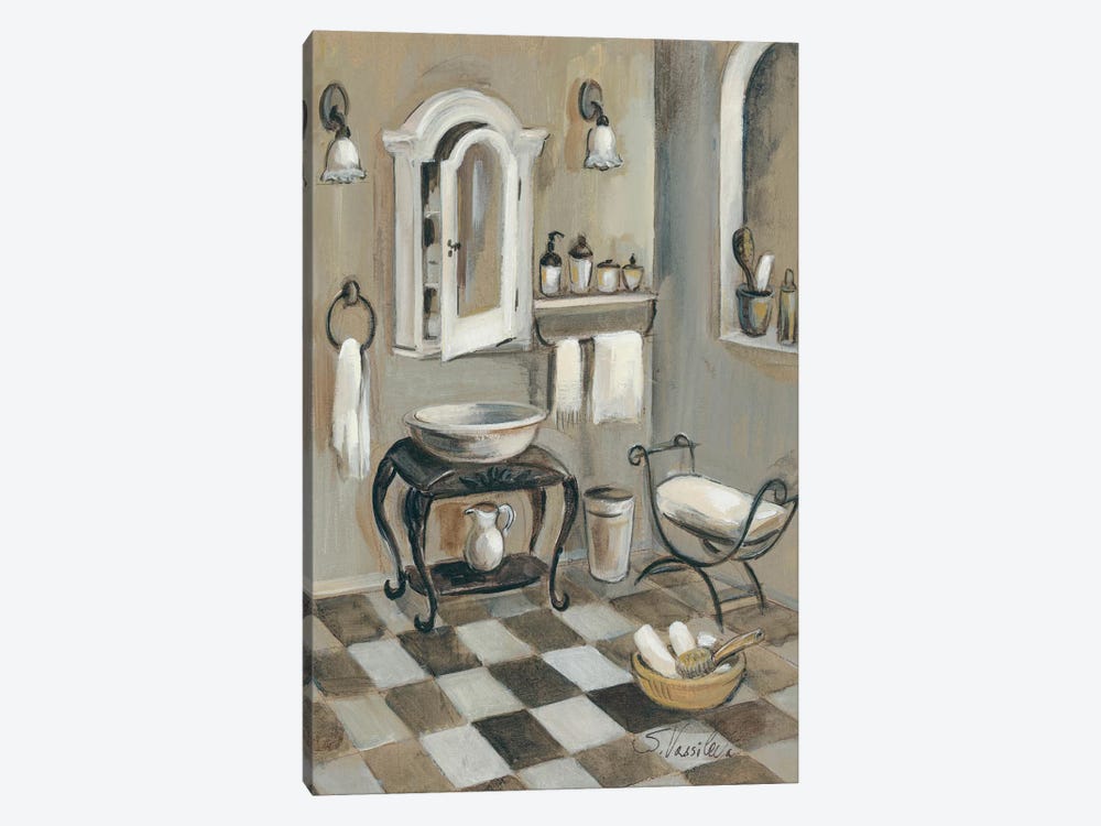 French Bath IV by Silvia Vassileva 1-piece Canvas Art Print