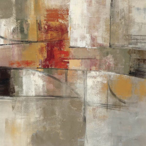 Abstract Oil Painting: Trajectory  by Silvia Vassileva