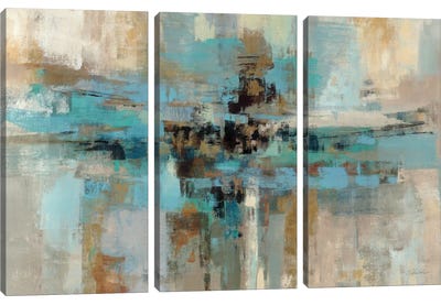 Morning Fjord  Canvas Art Print - 3-Piece Abstract Art
