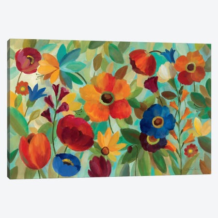 Summer Floral V  Canvas Print #WAC1388} by Silvia Vassileva Canvas Artwork