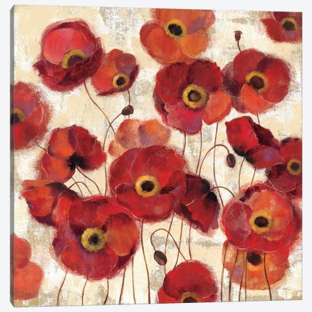Bold Poppies  Canvas Print #WAC1390} by Silvia Vassileva Canvas Art Print