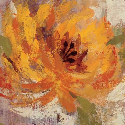 Fiery Dahlias I  by Silvia Vassileva art print