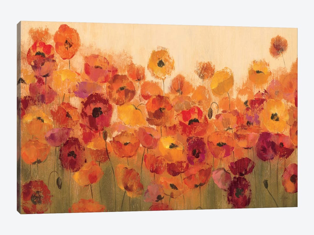 Summer Poppies II by Silvia Vassileva 1-piece Canvas Print
