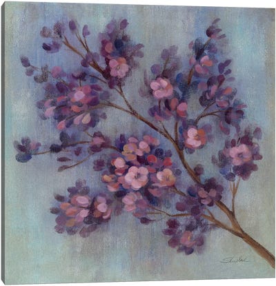 Twilight Cherry Blossoms II  Canvas Art Print