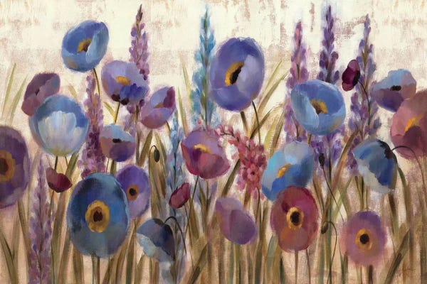 Silvia Vassileva: Lupines and Poppies  by Silvia Vassileva