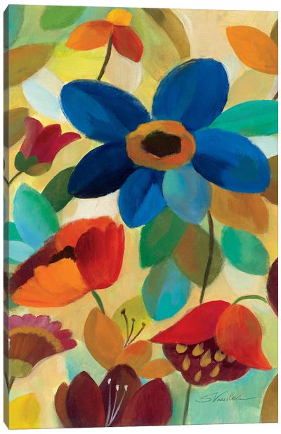 Summer Floral Panel I  Canvas Art Print - Flower Art