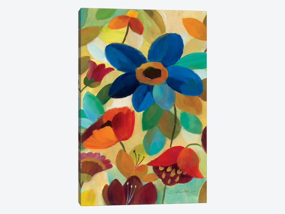 Summer Floral Panel I  by Silvia Vassileva 1-piece Canvas Artwork