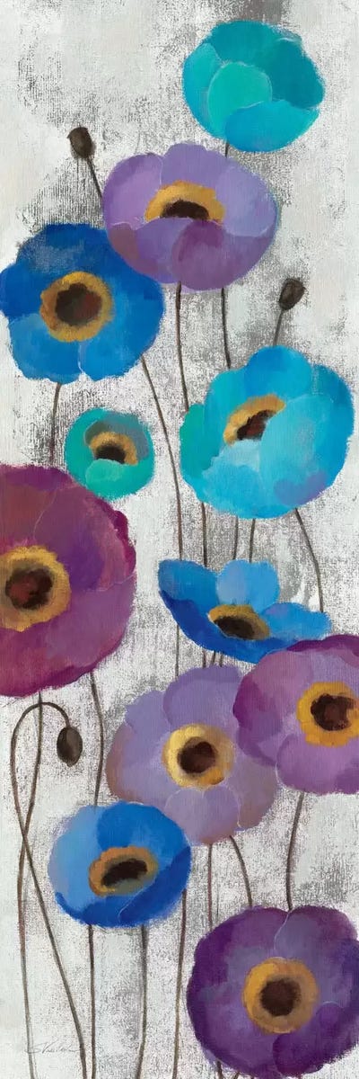 Bold Anemones Panel II by Silvia Vassileva acrylic art print