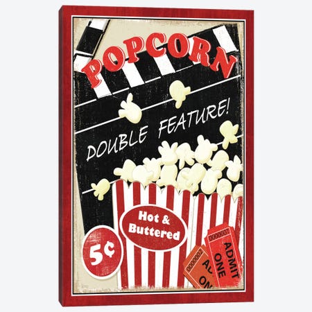 At the Movies I Canvas Print #WAC1495} by Veronique Canvas Print