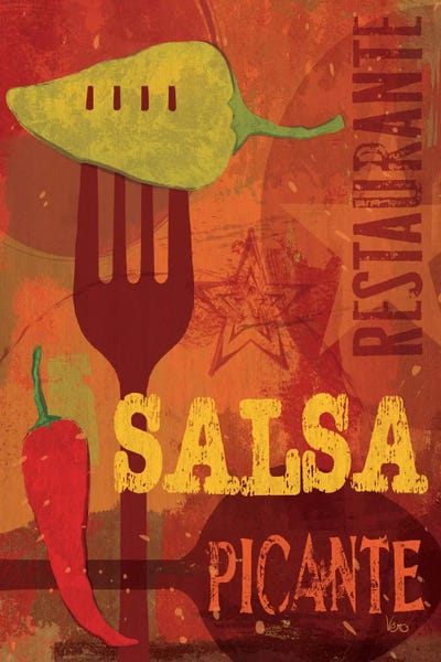 Latin Décor: Pimento I by Veronique