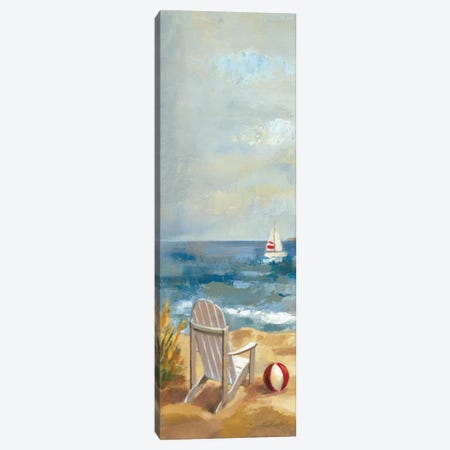 Sunny Beach Panel I Canvas Print #WAC1594} by Wild Apple Portfolio Canvas Art