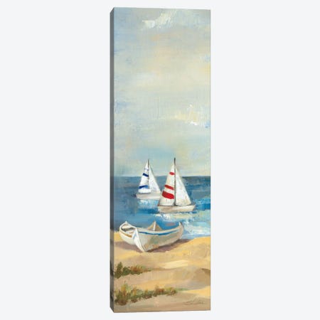 Sunny Beach Panel III Canvas Print #WAC1596} by Wild Apple Portfolio Canvas Wall Art
