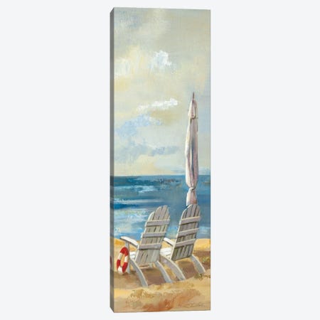 Sunny Beach Panel IV Canvas Print #WAC1597} by Wild Apple Portfolio Canvas Art