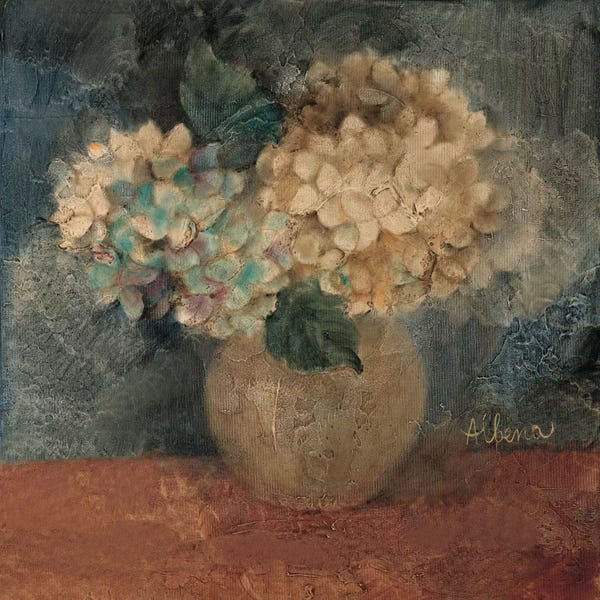 Pottery Still Life: Hydrangea Study IV by Wild Apple Portfolio