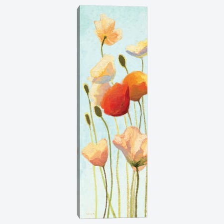 Just Being Poppies II Canvas Print #WAC1605} by Wild Apple Portfolio Canvas Artwork