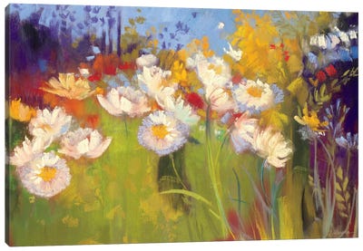 Contemporary Meadow Canvas Art Print - Carol Rowan