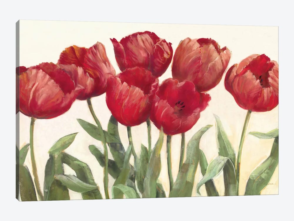 Ruby Tulips by Carol Rowan 1-piece Canvas Art Print