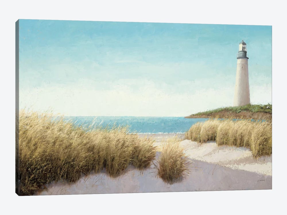 Lighthouse by the Sea by James Wiens 1-piece Canvas Artwork