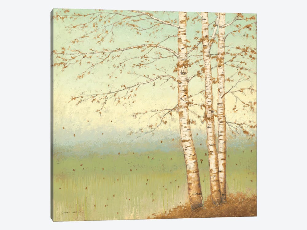 Golden Birch II with Blue Sky by James Wiens 1-piece Art Print