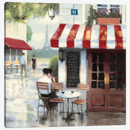 Relaxing at the Cafe II Canvas Print #WAC1729} by James Wiens Canvas Art