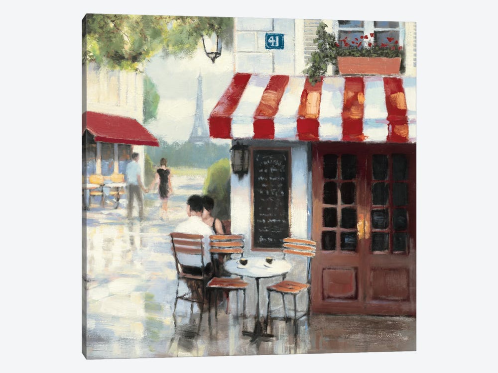 Relaxing at the Cafe II by James Wiens 1-piece Canvas Art