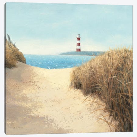 Beach Path Square Canvas Print #WAC1731} by James Wiens Canvas Art Print