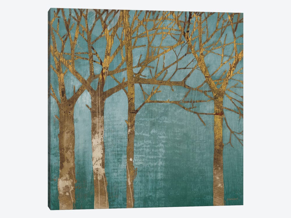 Golden Day Turquoise by Kathrine Lovell 1-piece Canvas Print