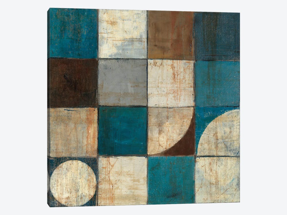 Tango Detail I Blue & Brown 1-piece Canvas Artwork