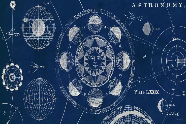 Blueprint Astronomy  by Sue Schlabach wall art