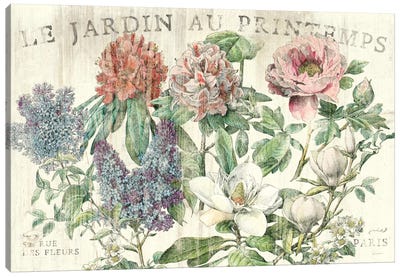 Le Jardin Printemps  Canvas Art Print - Vintage & Retro Bedroom Art