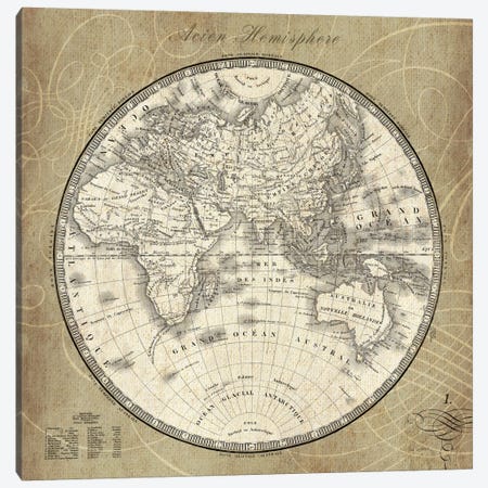 French World Map II  Canvas Print #WAC1860} by Sue Schlabach Canvas Print