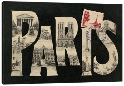 Postcard from Paris Canvas Art Print