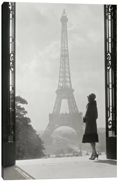 Paris 1928 Canvas Art Print - Famous Architecture & Engineering