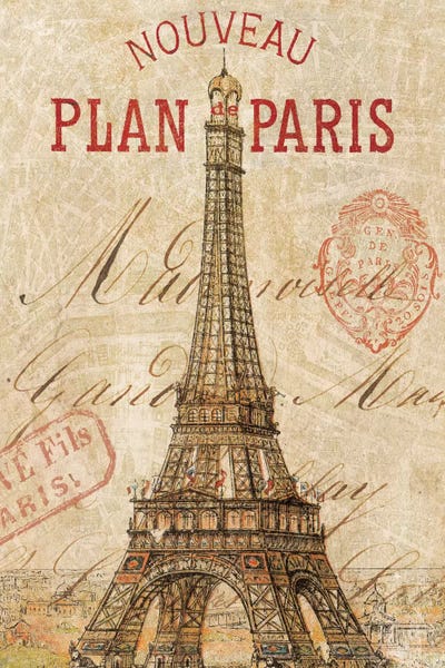 French Country Décor: Letter from Paris by Wild Apple Portfolio