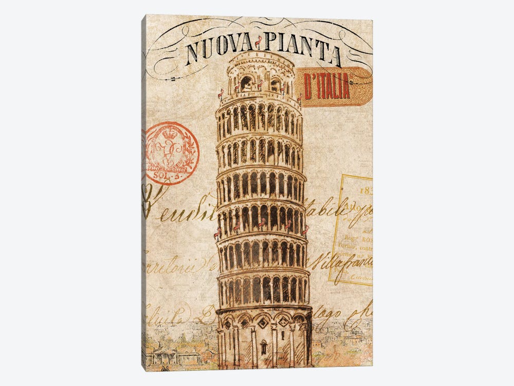 Letter from Pisa by Wild Apple Portfolio 1-piece Canvas Art Print