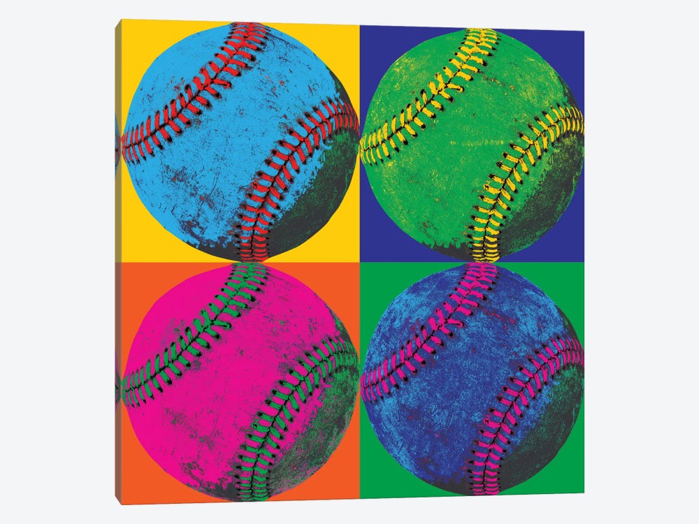 Ball Four-Baseball by Wild Apple Portfolio 1-piece Canvas Wall Art